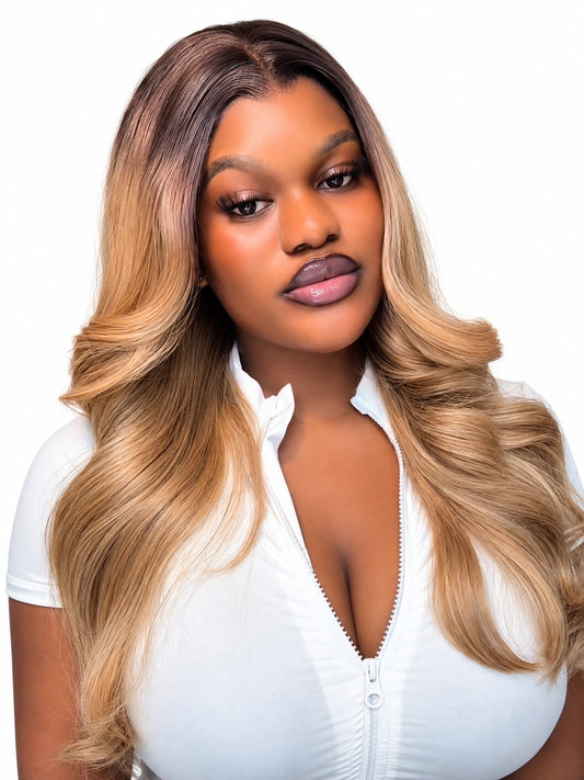 Honey Caramel Blonde Layered Wig