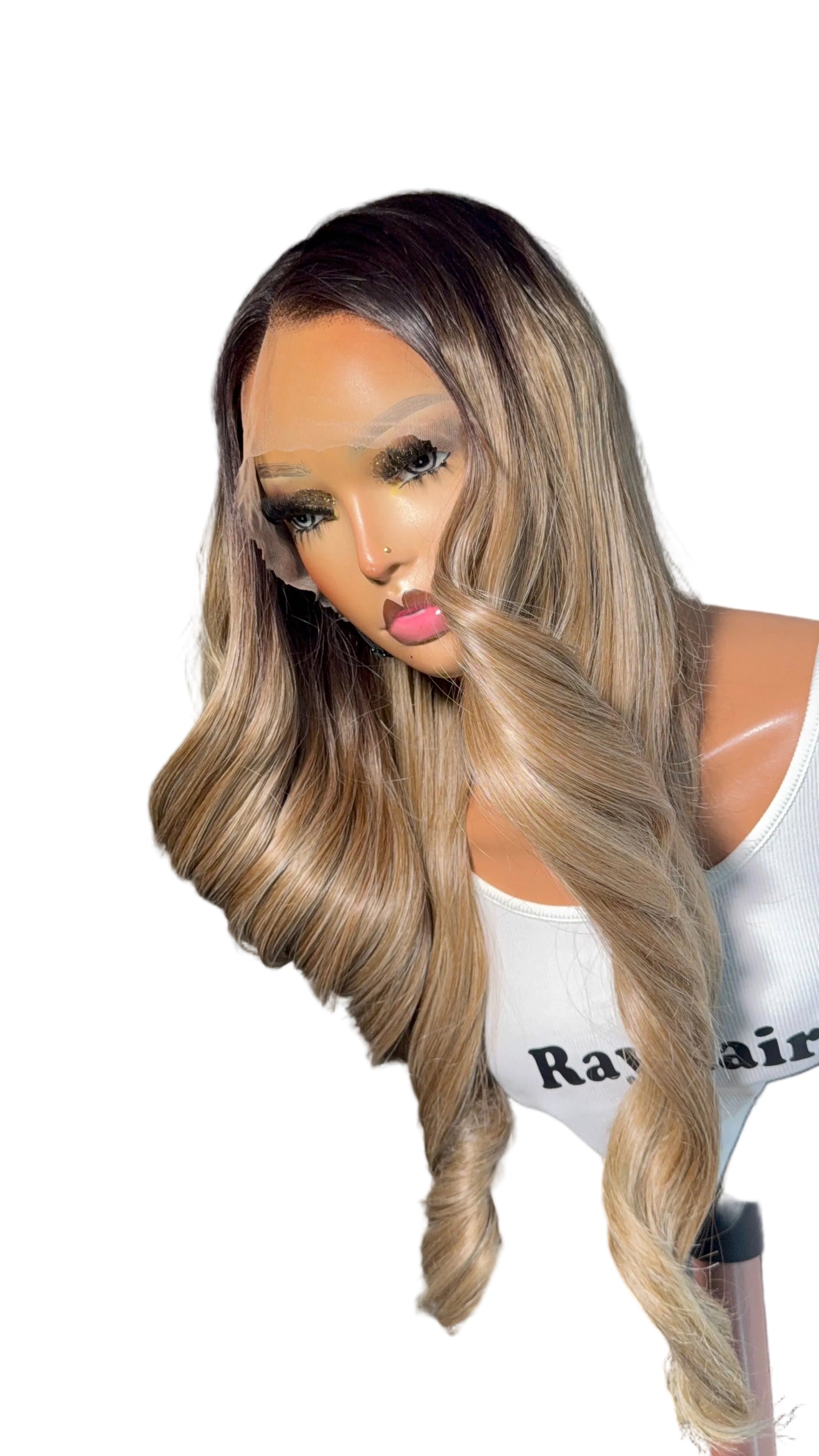 Honey Caramel Blonde Layered Glueless Wig (PRE-ORDER - Ships in 2-3 Weeks)
