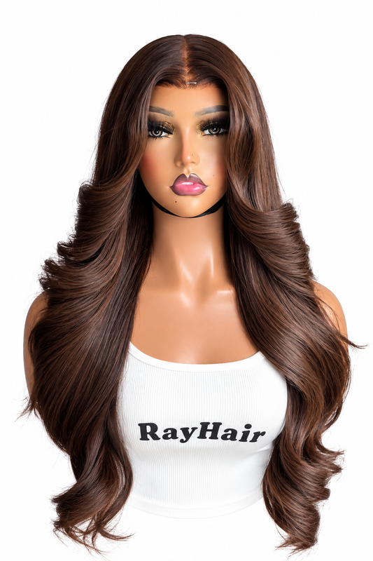 Cocoa Luxe – Chocolate Brown Layered Wig